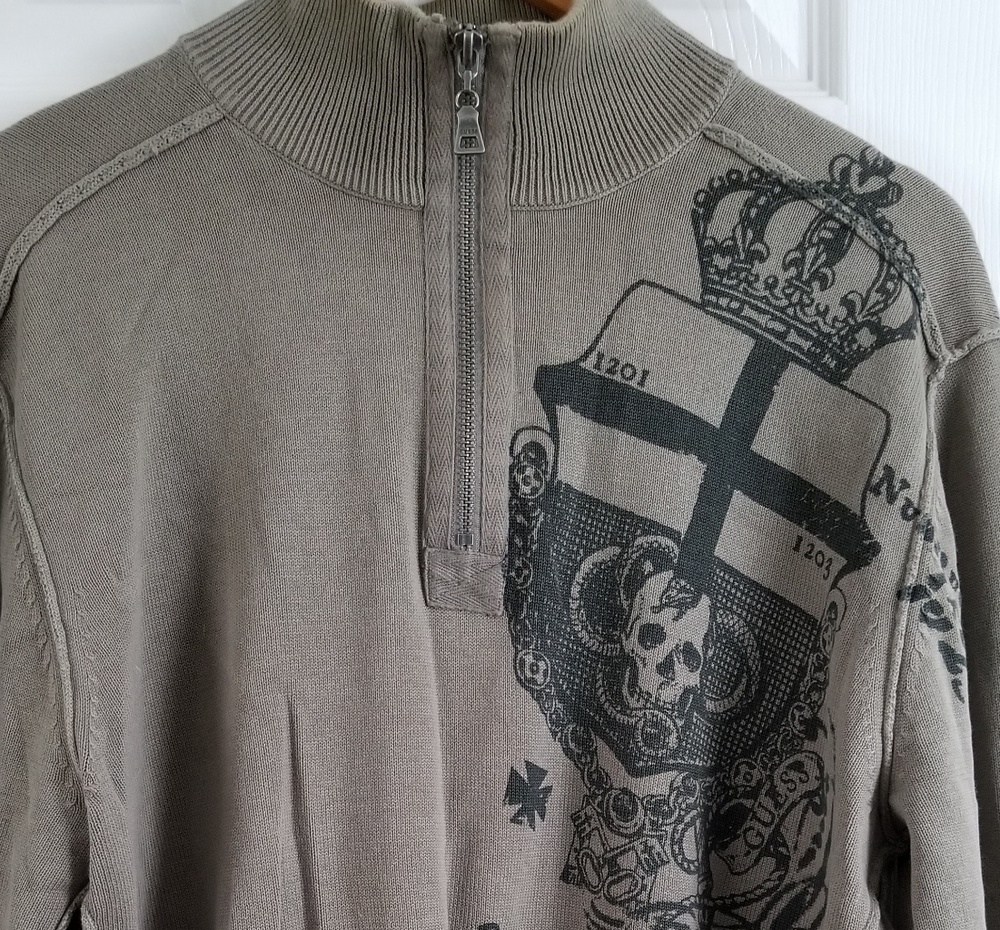GUESS Turtleneck SKULL Sweater